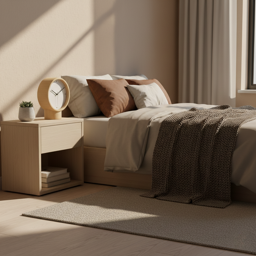 Minimalistische Tischuhr