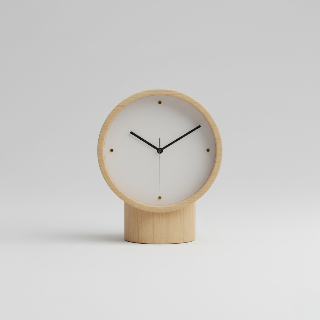 Minimalistische Tischuhr