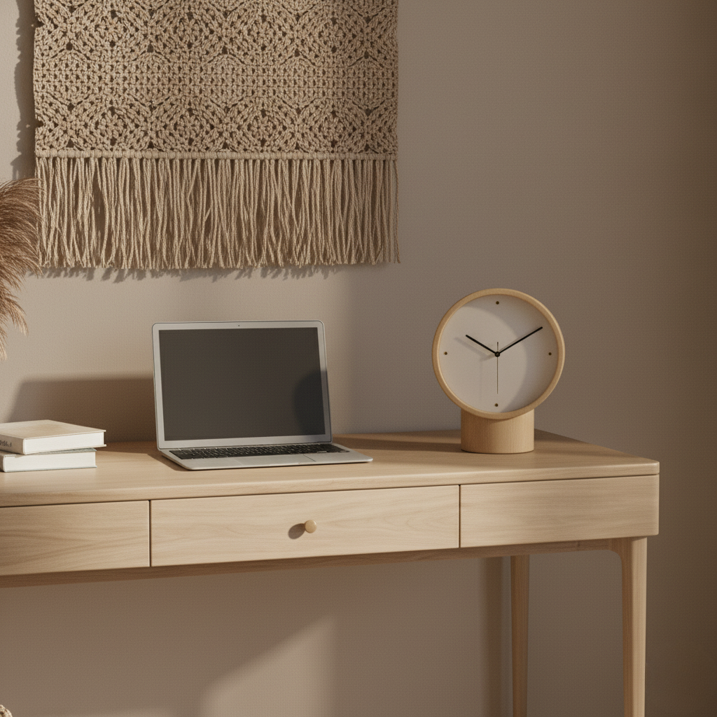 Minimalistische Tischuhr